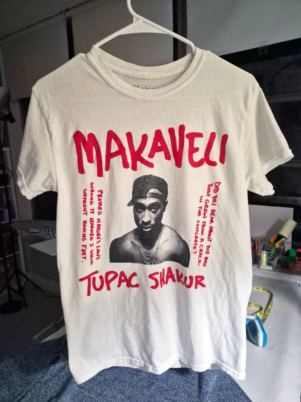 Tupac Shakur T Shirt ASO Spenser Reasonable Doubt TV Makaveli 100% Cotton RARE